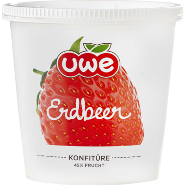 UWE Erdbeer Konfitüre 45% Frucht