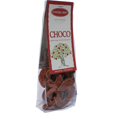 Stroblobst Apfelringe mit Schokolade