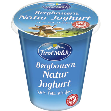 Tirol Milch Bergbauern Naturjoghurt 3,6% stichfest