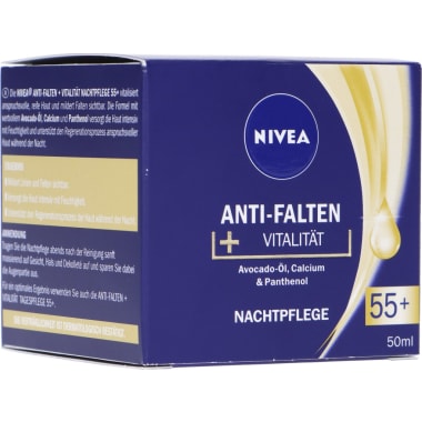 Nivea Nachtcreme Anti Falten 55+