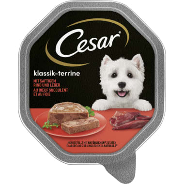 Cesar Klassiker mit Rind und Leber
