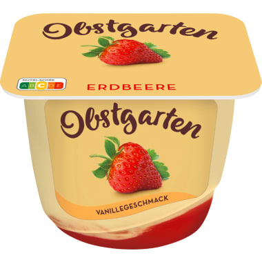 Danone Obstgarten Vanillegenuss Erdbeere