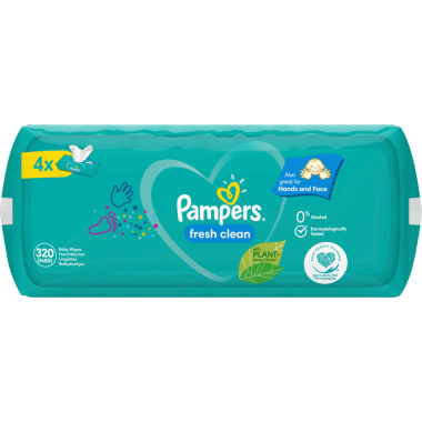 Pampers Feuchttücher Fresh Clean 4er-Packung