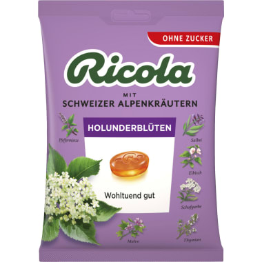 Ricola Kräuterbonbon Holunderblüten