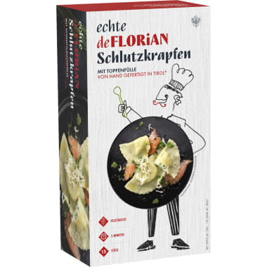 Deflorian Schlutzkrapfen mit Topfenfülle