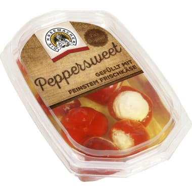 Die Käsemacher Peppersweet gefüllt mit Frischkäse