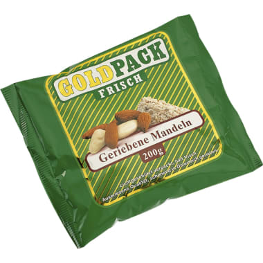 Goldpack Mandeln gerieben