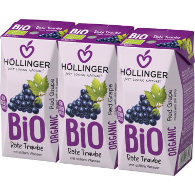 Höllinger Bio Rote Trauben 0,2 Liter
