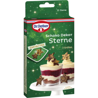 Dr. Oetker Schoko Dekor Sterne gold