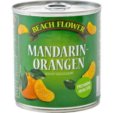 Beach Flower Mandarin-Orangen-Spalten leicht gezuckert