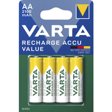 Varta Mignon Rechargeable Accu 2100mAh 4er-Packung