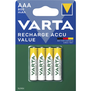 Varta Micro Rechargeable Accu 800mAh 4er-Packung