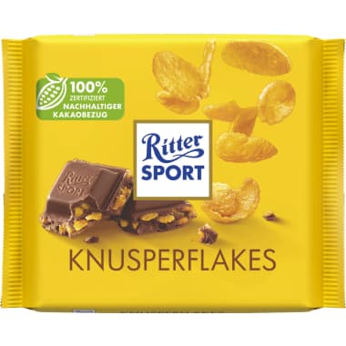 Ritter Sport Schokolade Bunte Vielfalt Knusperflakes