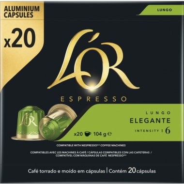 L'OR Espresso Lungo Elegante 20 Kapseln