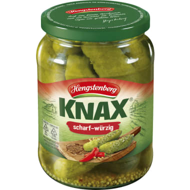 Hengstenberg Knax Gewürzgurken scharf