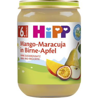 Hipp Mango-Maracuja in Birne-Apfel 6. Monat