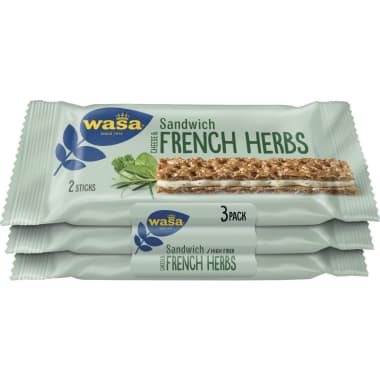 Wasa Sandwich Cheese and French Herbs 3er-Packung