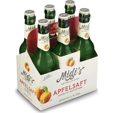 Midi's Midi's Apfelsaft gespritzt naturtrüb Tray 0,33 Liter