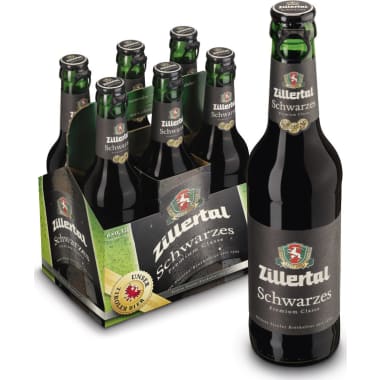 Zillertal Bier Schwarzes Tray 0,33 Liter