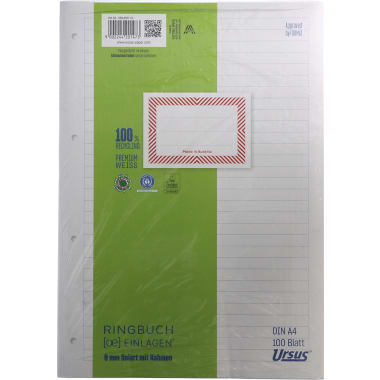 Ringbucheinlage Liniert A4