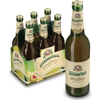 Zillertal Bier Weißbier Hell Tray 0,5 Liter