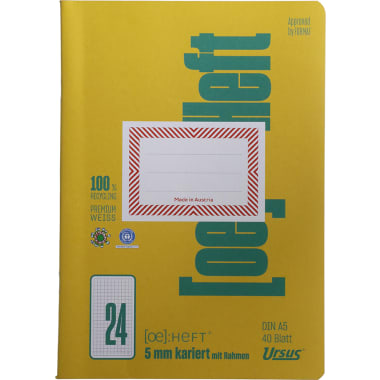 Heft Kariert A5 Nr. 4 40 Blatt