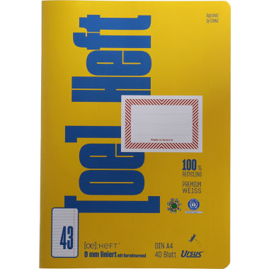 Ursus Heft Liniert A4 Nr. 12 40 Blatt