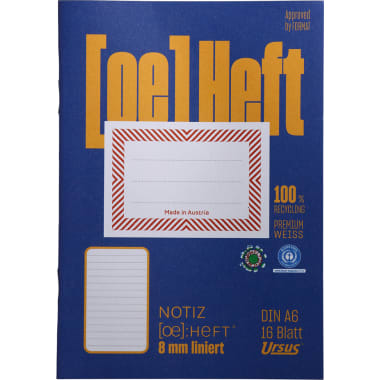 Notizheft A6/16 lin