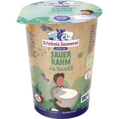 Erlebnissennerei Zillertal Sauerrahm aus Heumilch 15%