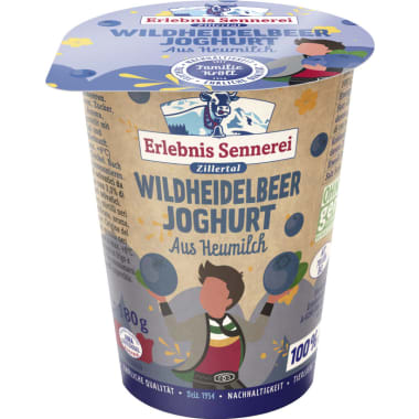 Erlebnissennerei Zillertal Wildheidelbeerjoghurt aus Heumilch