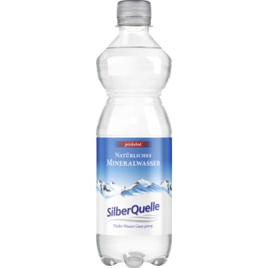Silberquelle Mineralwasser prickelnd 0,5 Liter