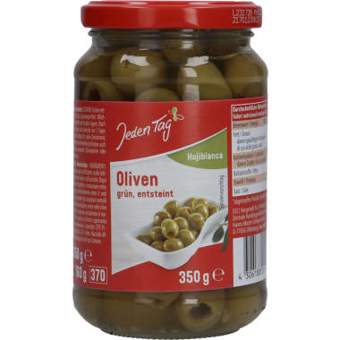 Jeden Tag Oliven grün entsteint