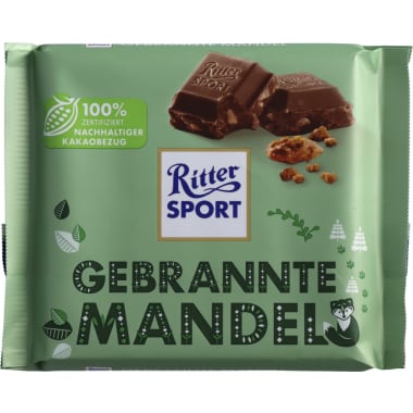 Ritter Sport Schokolade Bunte Vielfalt Gebrannte Mandel
