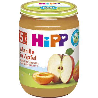 Hipp Marille in Apfel 4. Monat