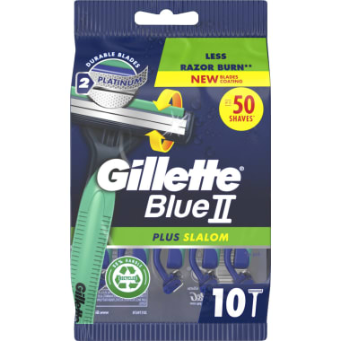 Gillette Blue 2 Plus Slalom Einwegrasierer 10er-Packung