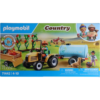 Playmobil Traktor mit Anhänger/Wassertank 71442