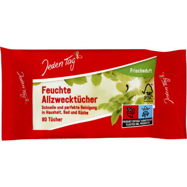 Jeden Tag Feuchte Allzwecktücher