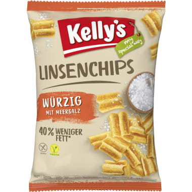 Kelly's Linsenchips würzig mit Meersalz