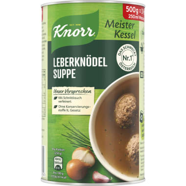 Knorr Meister Kessel Leberknödelsuppe