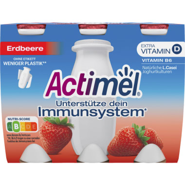 Danone Actimel Erdbeere 6er-Packung