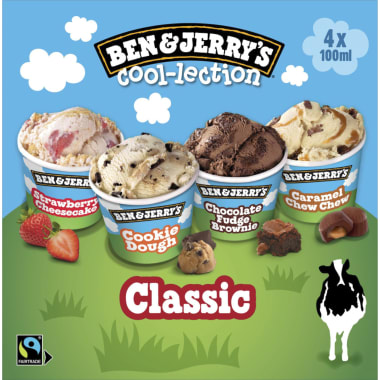 Ben & Jerry's Classic Cool-Lection 4er-Packung