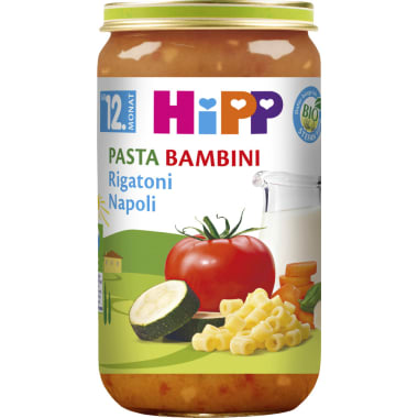 Hipp Pasta Bambini-Rigatoni Napoli 12. Monat