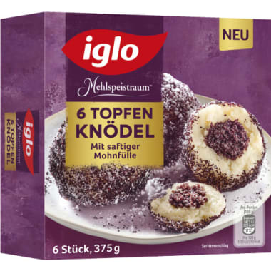Iglo 6 Topfenknödel Mohn