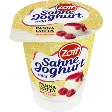 Zott Sahne Joghurt Himbeer Panna Cotta