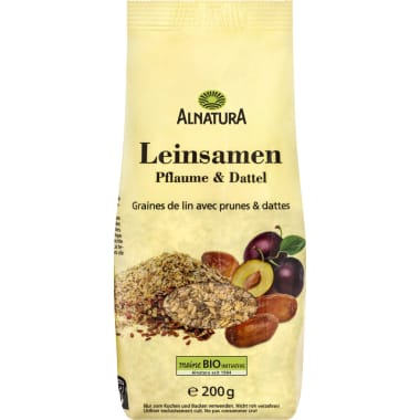 Alnatura Bio Leinsamen Pflaume und Dattel