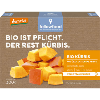 Followfood Bio Kürbis gewürfelt