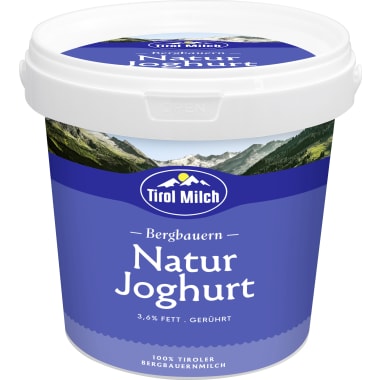 Tirol Milch Bergbauern Naturjoghurt 3,6% Kübel