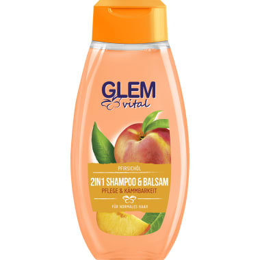 Glem Vital Glem Vital 2 in 1 Shampoo & Balsam Pfirsichöl