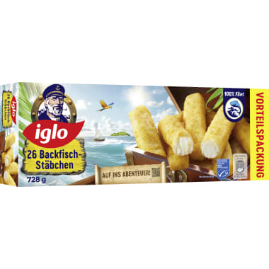 Iglo Backfischstäbchen MSC 26er-Packung