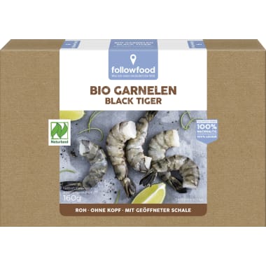 Followfood Bio Black Tiger Garnelen